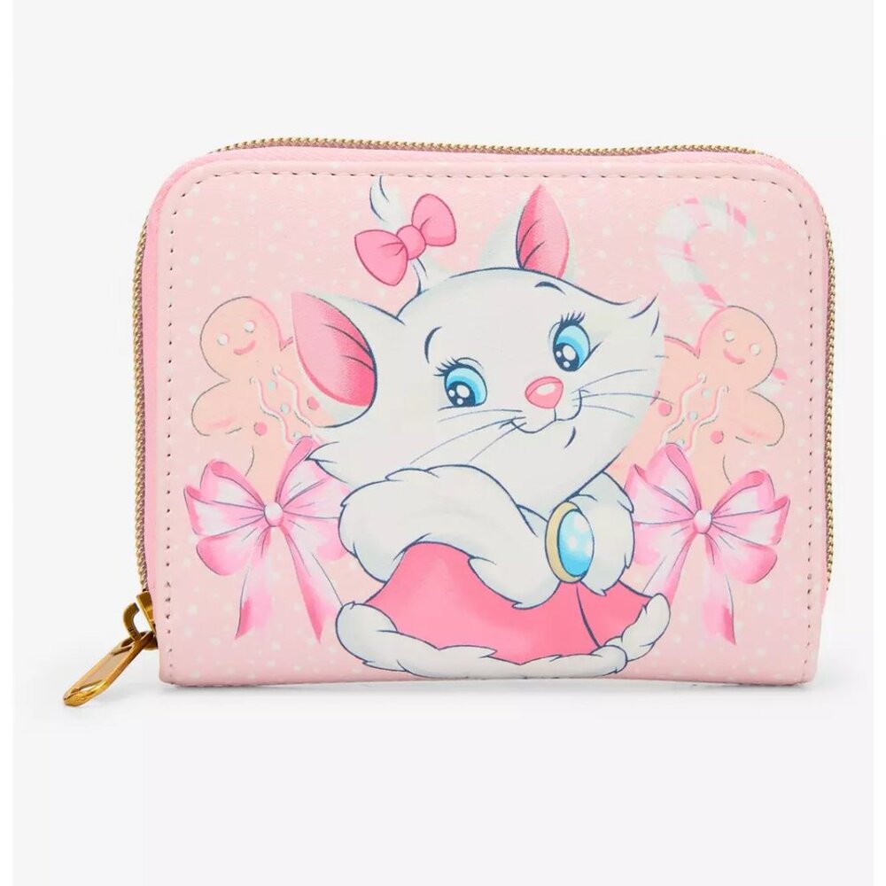 Loungefly Disney The Aristocats Marie Holiday Mini Zipper Wallet - NWT